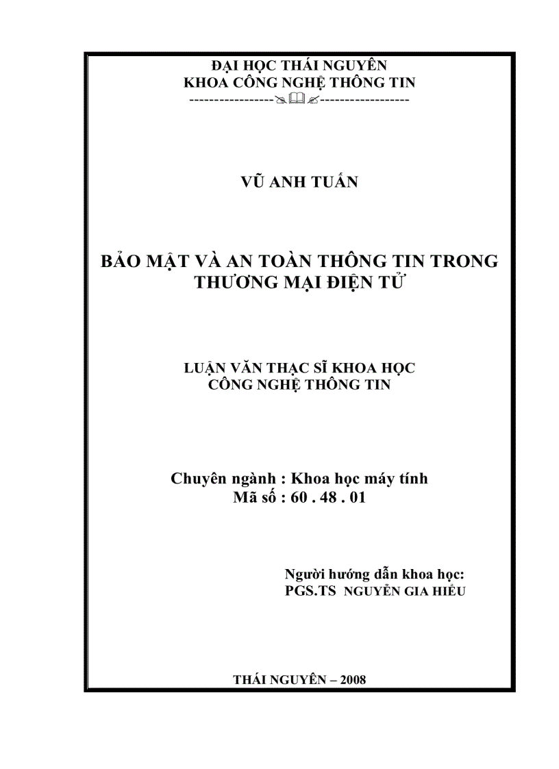 image for page Bảo mật và an toàn thông tin trong thương mại điện tử