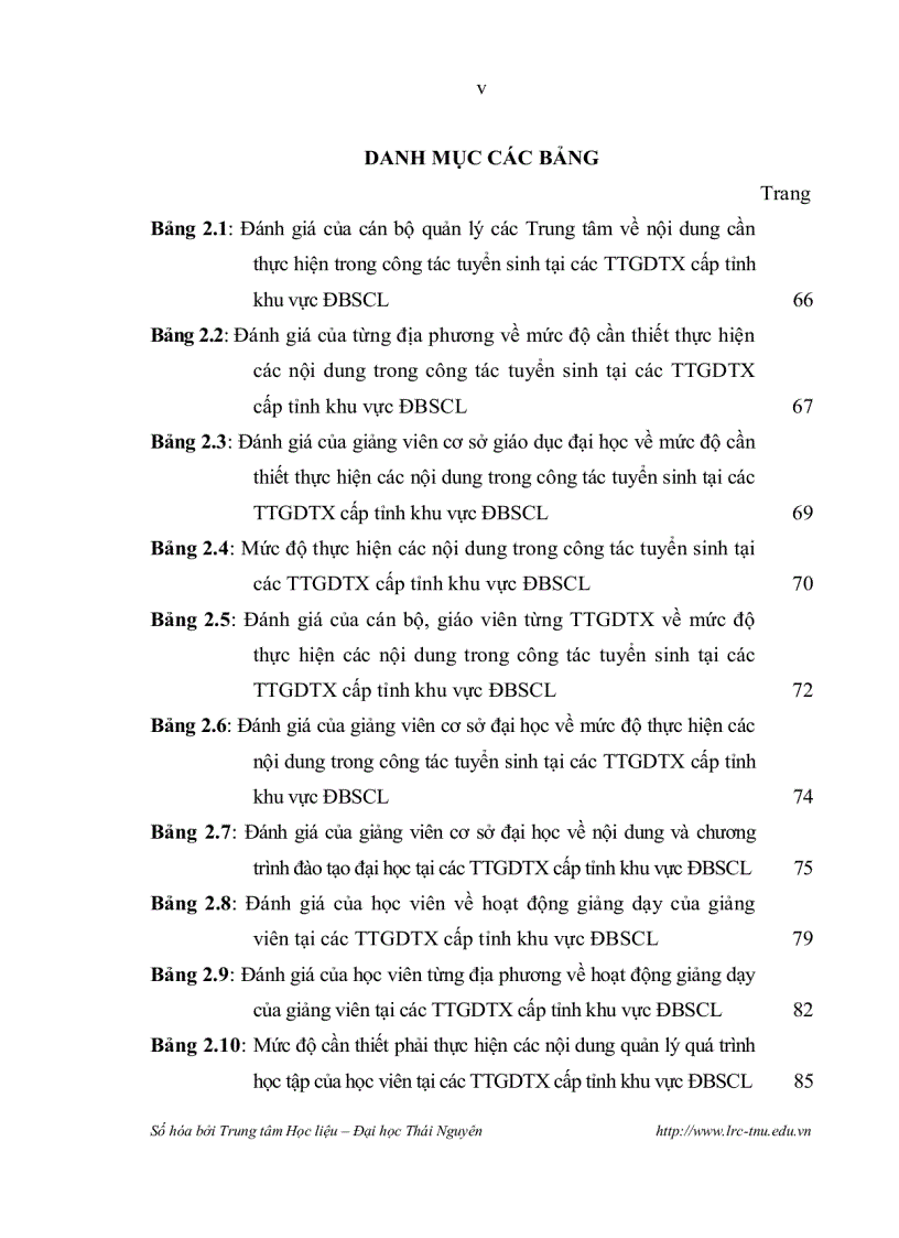 image for page Biện pháp đào tạo hệ Đại học tại các Trung tâm Giáo dục thường xuyên cấp Tỉnh khu vực Đồng bằng sông Cửu Long