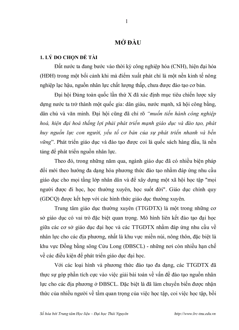 image for page Biện pháp đào tạo hệ Đại học tại các Trung tâm Giáo dục thường xuyên cấp Tỉnh khu vực Đồng bằng sông Cửu Long