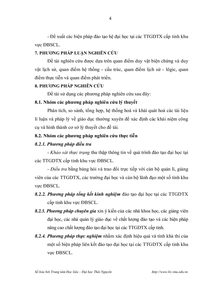 image for page Biện pháp đào tạo hệ Đại học tại các Trung tâm Giáo dục thường xuyên cấp Tỉnh khu vực Đồng bằng sông Cửu Long