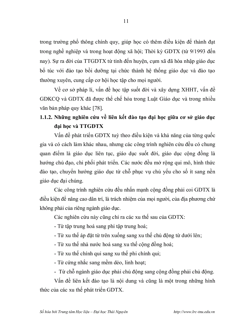 image for page Biện pháp đào tạo hệ Đại học tại các Trung tâm Giáo dục thường xuyên cấp Tỉnh khu vực Đồng bằng sông Cửu Long