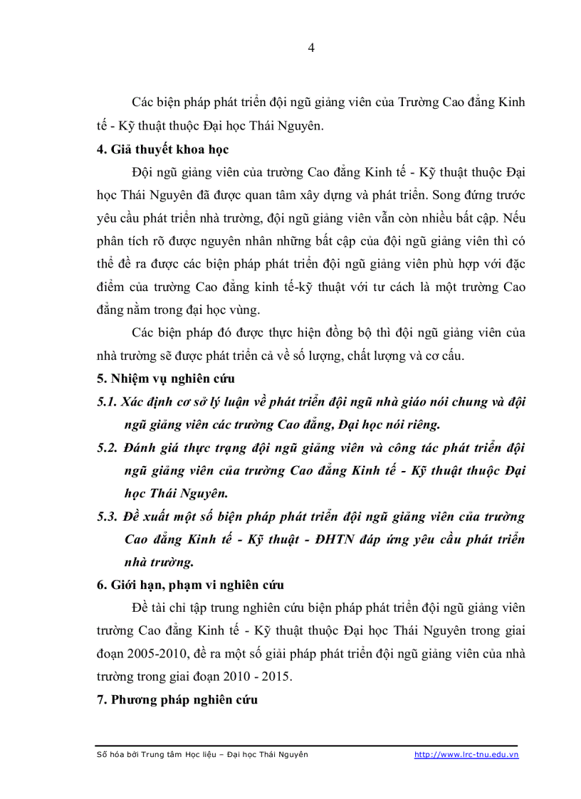 image for page Biện pháp phát triển đội ngũ giảng viên trường Cao đẳng kinh tế kỹ thuật thuộc Đại học Thái Nguyên