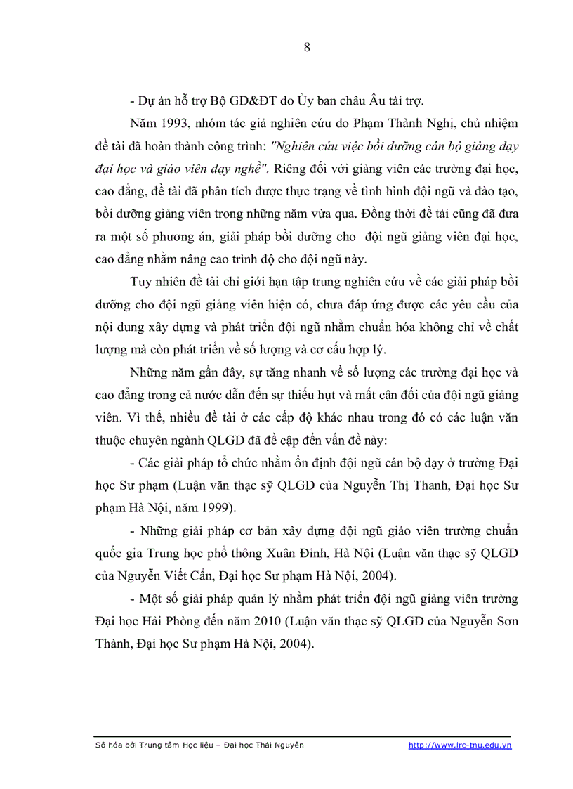 image for page Biện pháp phát triển đội ngũ giảng viên trường Cao đẳng kinh tế kỹ thuật thuộc Đại học Thái Nguyên