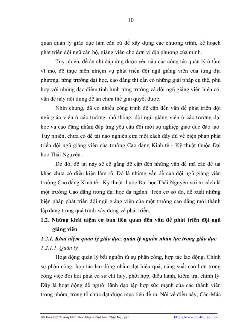 image for page Biện pháp phát triển đội ngũ giảng viên trường Cao đẳng kinh tế kỹ thuật thuộc Đại học Thái Nguyên