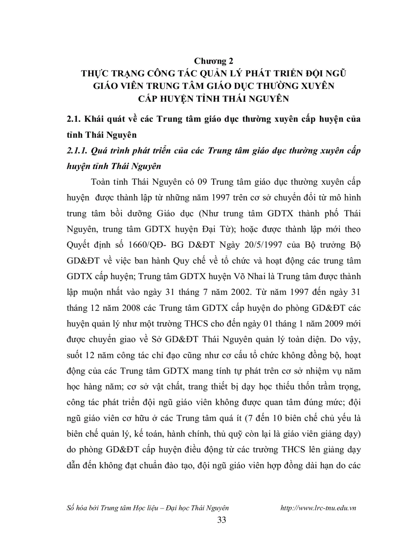 image for page Biện pháp phát triển đội ngũ Giáo viên các Trung tâm Giào dục thường xuyên cấp Huyện tỉnh Thái Nguyên theo định hướng chuẩn hóa