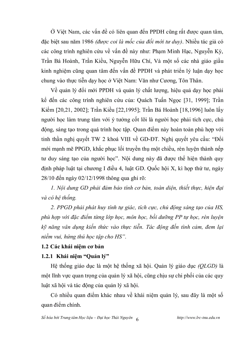 image for page Biện pháp quản lý hoạt động dạy học theo định hướng đổi mới Phương pháp dạy học ở các trường THCS huyện Ninh Giang tỉnh Hải Dương