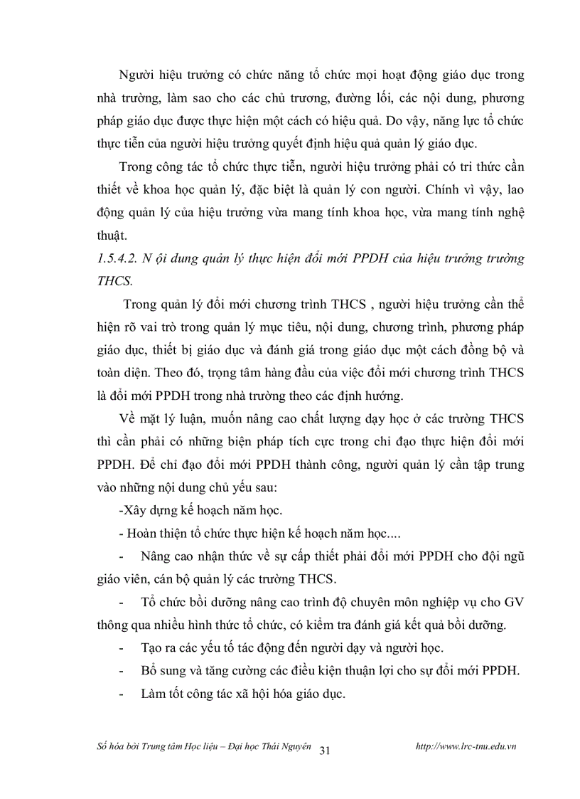 image for page Biện pháp quản lý hoạt động dạy học theo định hướng đổi mới Phương pháp dạy học ở các trường THCS huyện Ninh Giang tỉnh Hải Dương