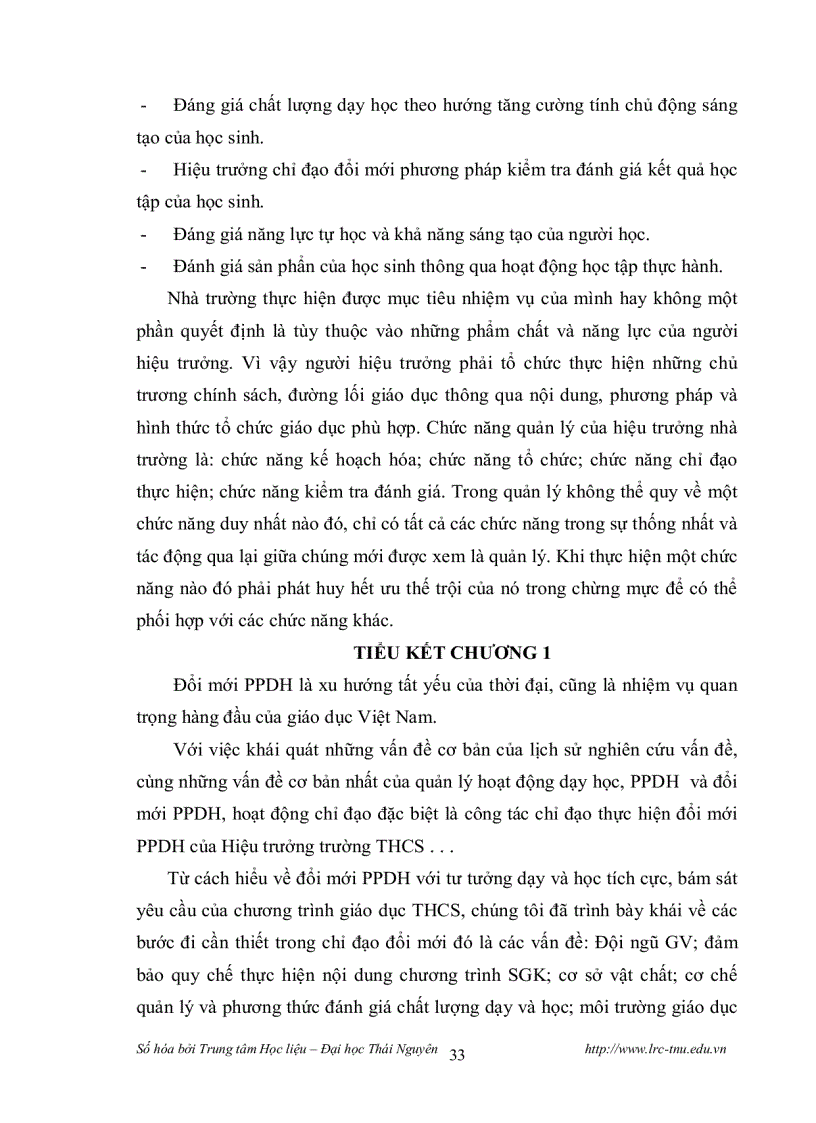 image for page Biện pháp quản lý hoạt động dạy học theo định hướng đổi mới Phương pháp dạy học ở các trường THCS huyện Ninh Giang tỉnh Hải Dương