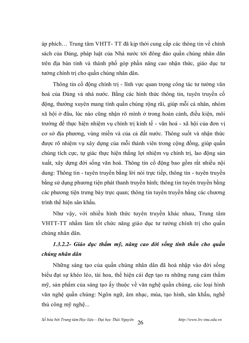 image for page Biện pháp quản lý nhằm tăng cường chức năng Giáo dục của Trung tâm Văn hóa thông tin Thể thao thành phố Thái Nguyên