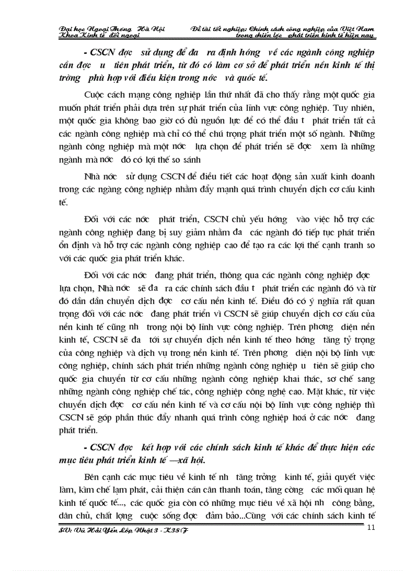 image for page Chính sách công nghiệp của việt nam trong chiến lược phát triển kinh tế hiện nay