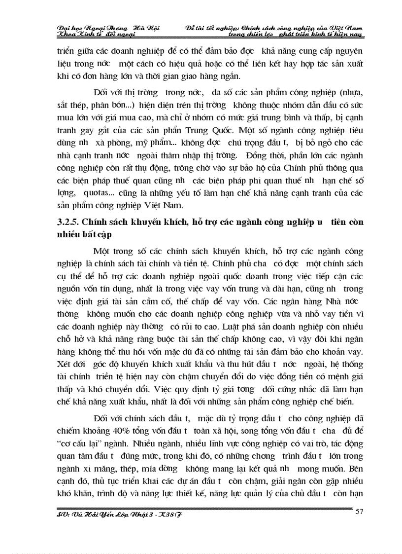 image for page Chính sách công nghiệp của việt nam trong chiến lược phát triển kinh tế hiện nay