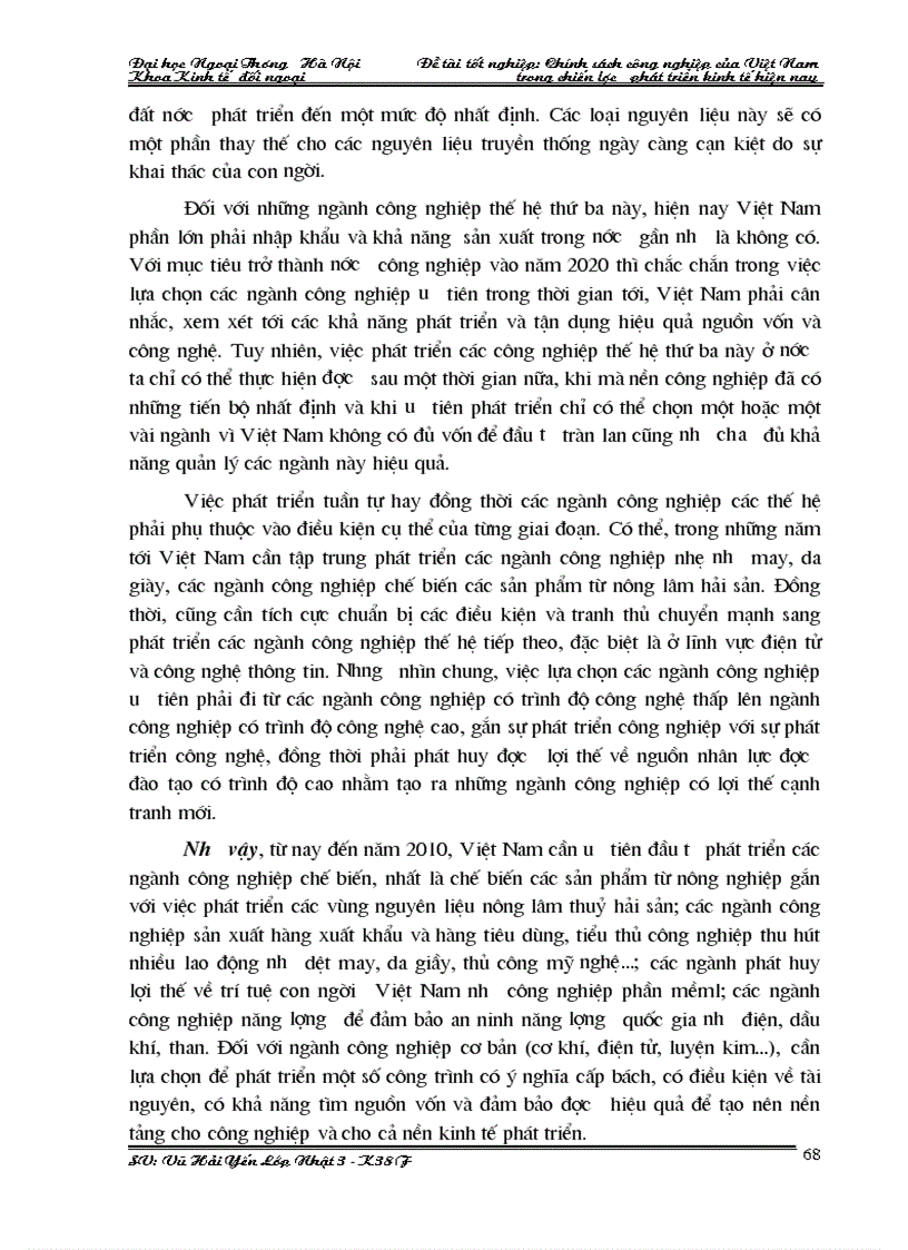 image for page Chính sách công nghiệp của việt nam trong chiến lược phát triển kinh tế hiện nay