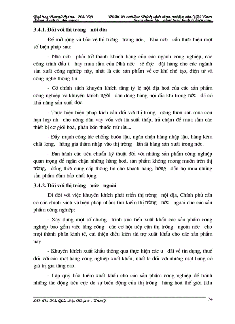 image for page Chính sách công nghiệp của việt nam trong chiến lược phát triển kinh tế hiện nay