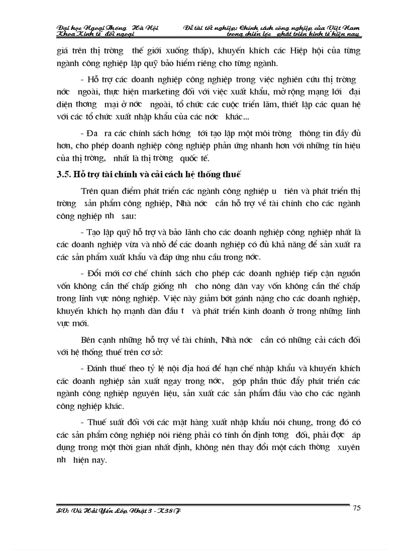 image for page Chính sách công nghiệp của việt nam trong chiến lược phát triển kinh tế hiện nay