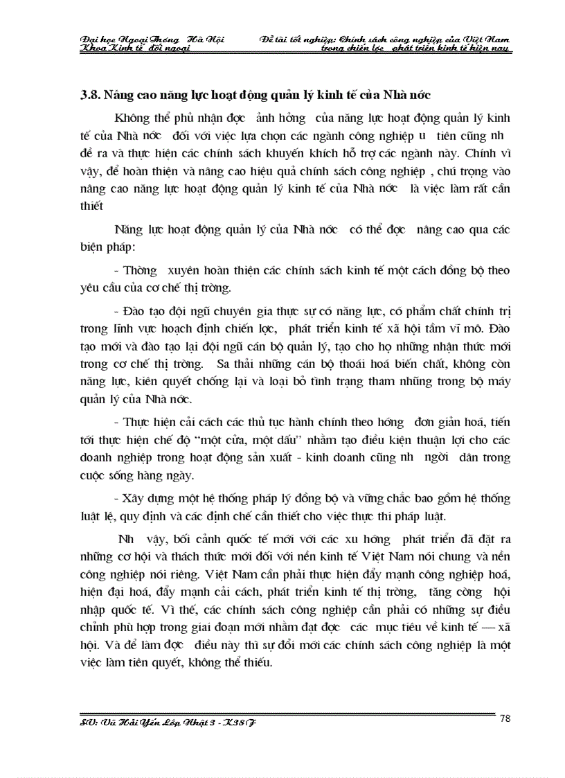 image for page Chính sách công nghiệp của việt nam trong chiến lược phát triển kinh tế hiện nay