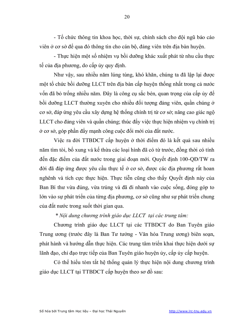 image for page Biện pháp quản lý thực hiện chương trình giáo dục lý luận chính trị tại các trung tâm bồi dưỡng chính trị cấp huyện tỉnh Thái Nguyên