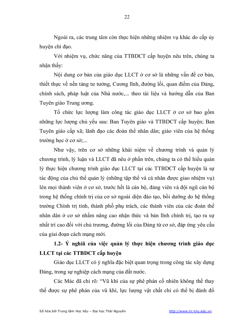 image for page Biện pháp quản lý thực hiện chương trình giáo dục lý luận chính trị tại các trung tâm bồi dưỡng chính trị cấp huyện tỉnh Thái Nguyên