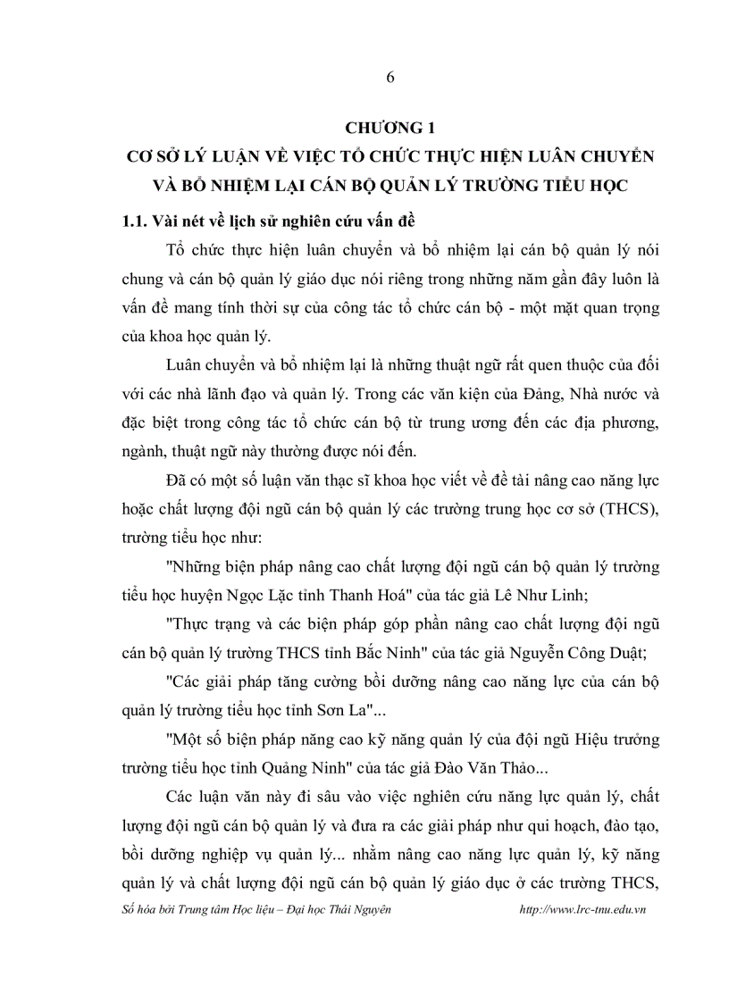 image for page Biện pháp tổ chức luân chuyển và bổ nhiệm lại cán bộ quản lý trường tiểu học huyện Bảo Lâm tỉnh Cao bằng