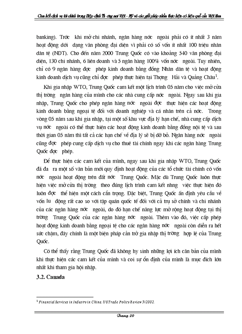 image for page Cam kết về dịch vụ tài chính trong Hiệp định Thương mại Việt Mỹ và các giải pháp nhằm thực hiện có hiệu quả của Việt Nam