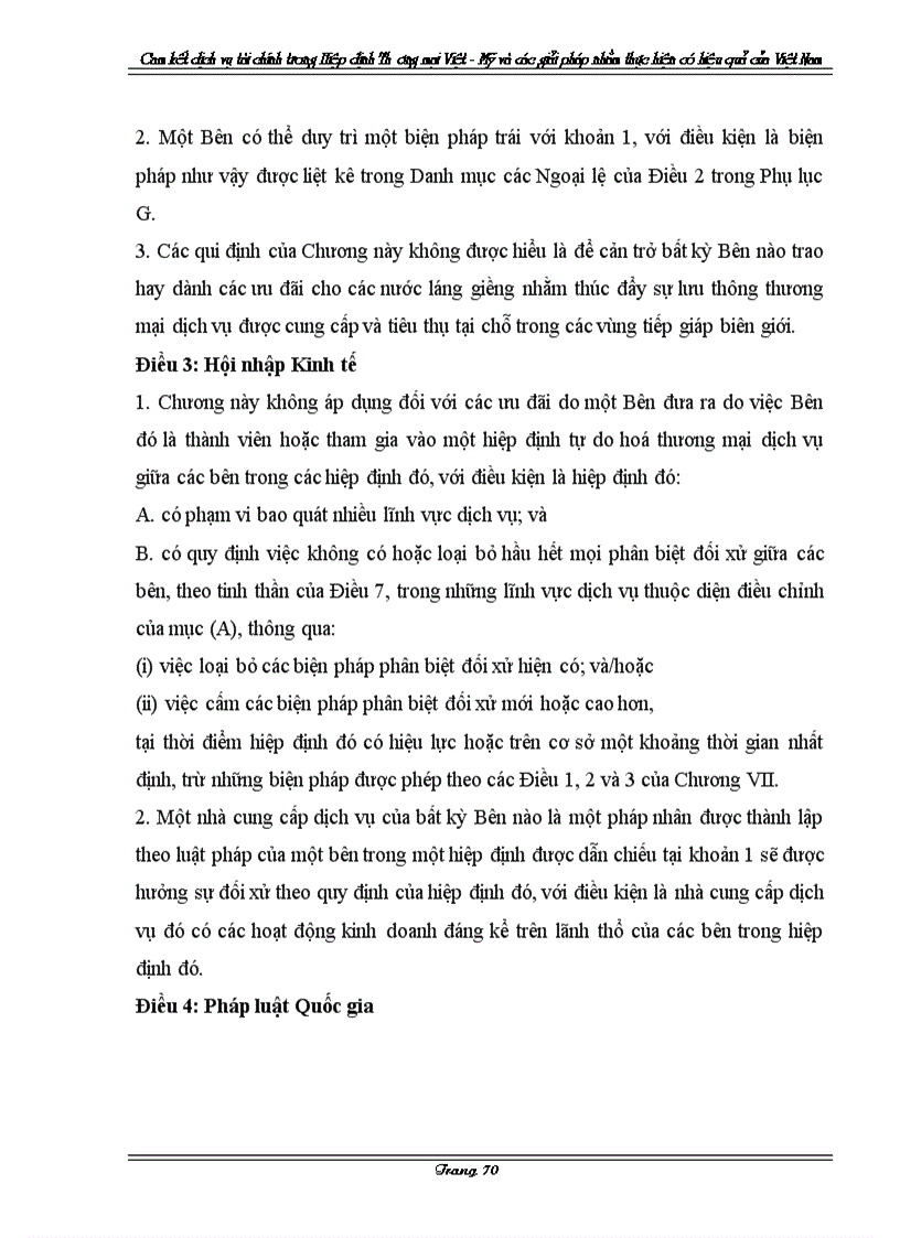 image for page Cam kết về dịch vụ tài chính trong Hiệp định Thương mại Việt Mỹ và các giải pháp nhằm thực hiện có hiệu quả của Việt Nam