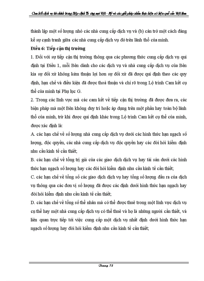 image for page Cam kết về dịch vụ tài chính trong Hiệp định Thương mại Việt Mỹ và các giải pháp nhằm thực hiện có hiệu quả của Việt Nam