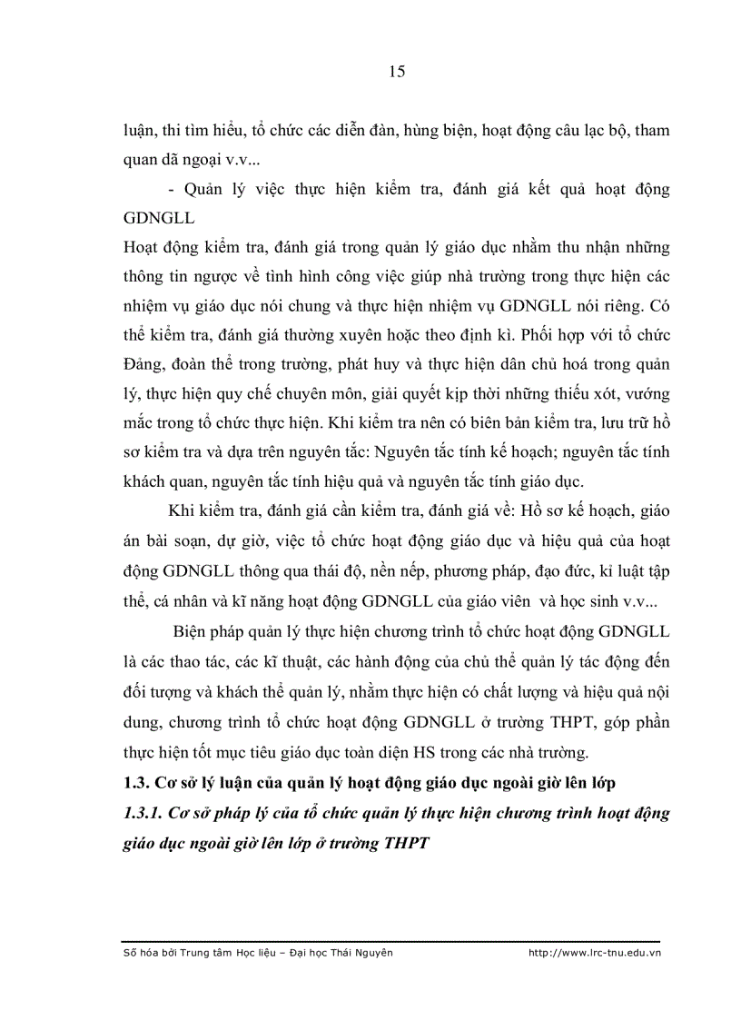 image for page Các biện pháp quản lý thực hiện chương trình hoạt động giáo dục ngoài giờ lên lớp ở trường THPT Đại Từ Thái Nguyên