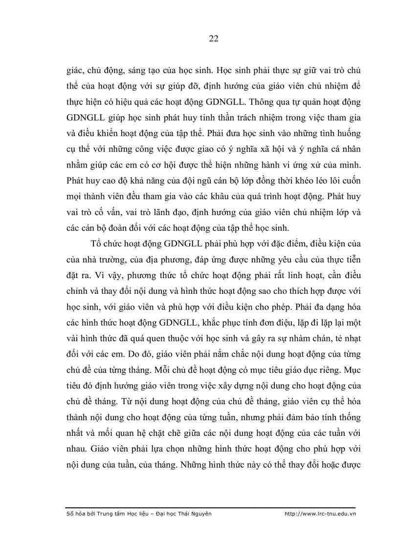 image for page Các biện pháp quản lý thực hiện chương trình hoạt động giáo dục ngoài giờ lên lớp ở trường THPT Đại Từ Thái Nguyên