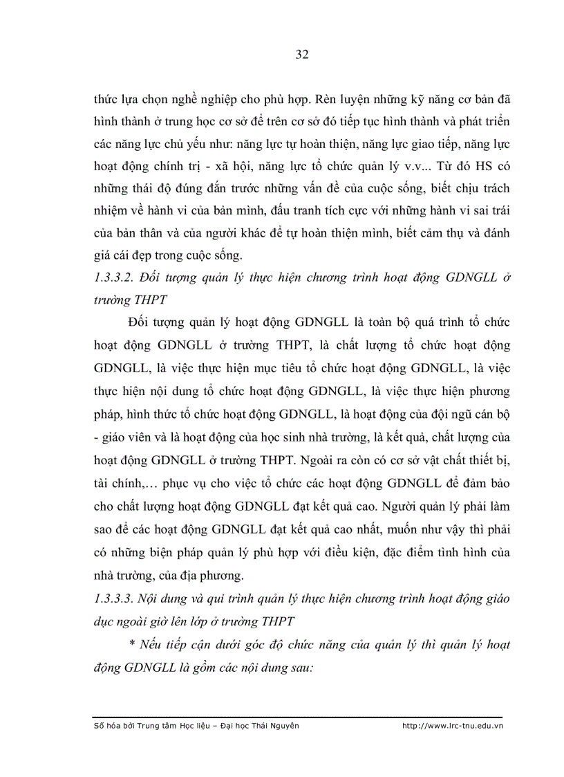 image for page Các biện pháp quản lý thực hiện chương trình hoạt động giáo dục ngoài giờ lên lớp ở trường THPT Đại Từ Thái Nguyên