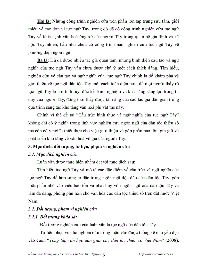 image for page Đặc điểm cấu trúc hình thức và ngữ nghĩa của tục ngữ dân tộc Tày