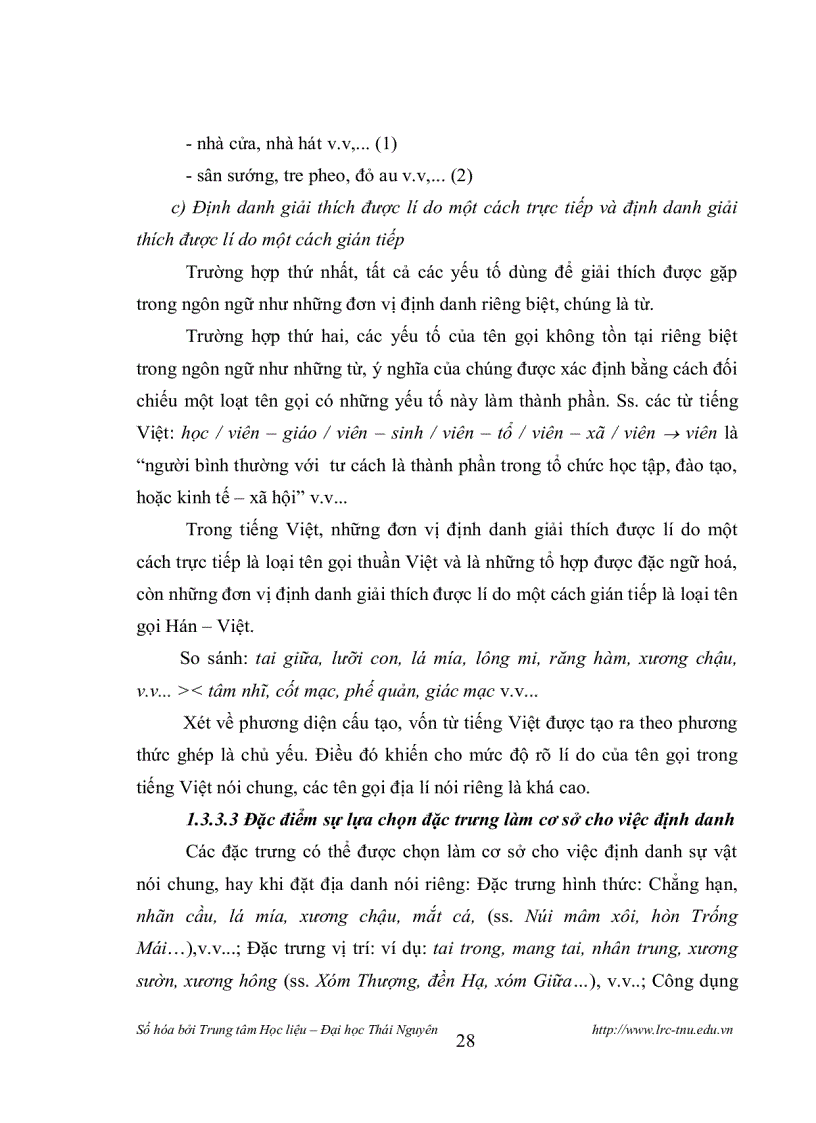 image for page Đặc điểm của các địa danh thuộc huyện Võ Nhai Thái Nguyên từ góc độ Văn hóa