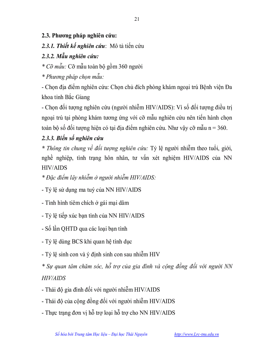 image for page Đặc điểm lây nhiễm ở người nhiễm HIV AIDS và sự quan tâm chăm sóc hỗ trợ điều trị của cộng đồng tại phòng khám ngoại trú bệnh viện Đa khoa tỉnh Bắc