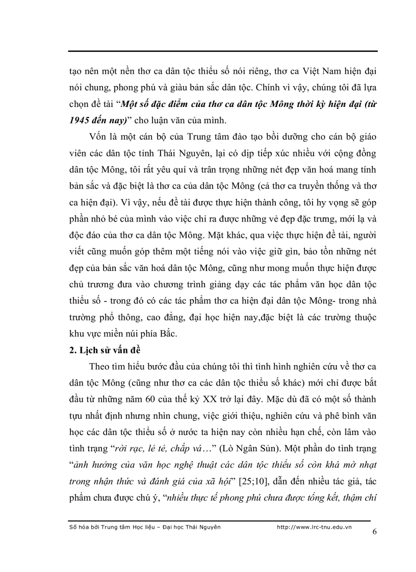 image for page Một số đặc điểm của thơ ca dân tộc mông thời kỳ hiện đại từ 1945 đến nay