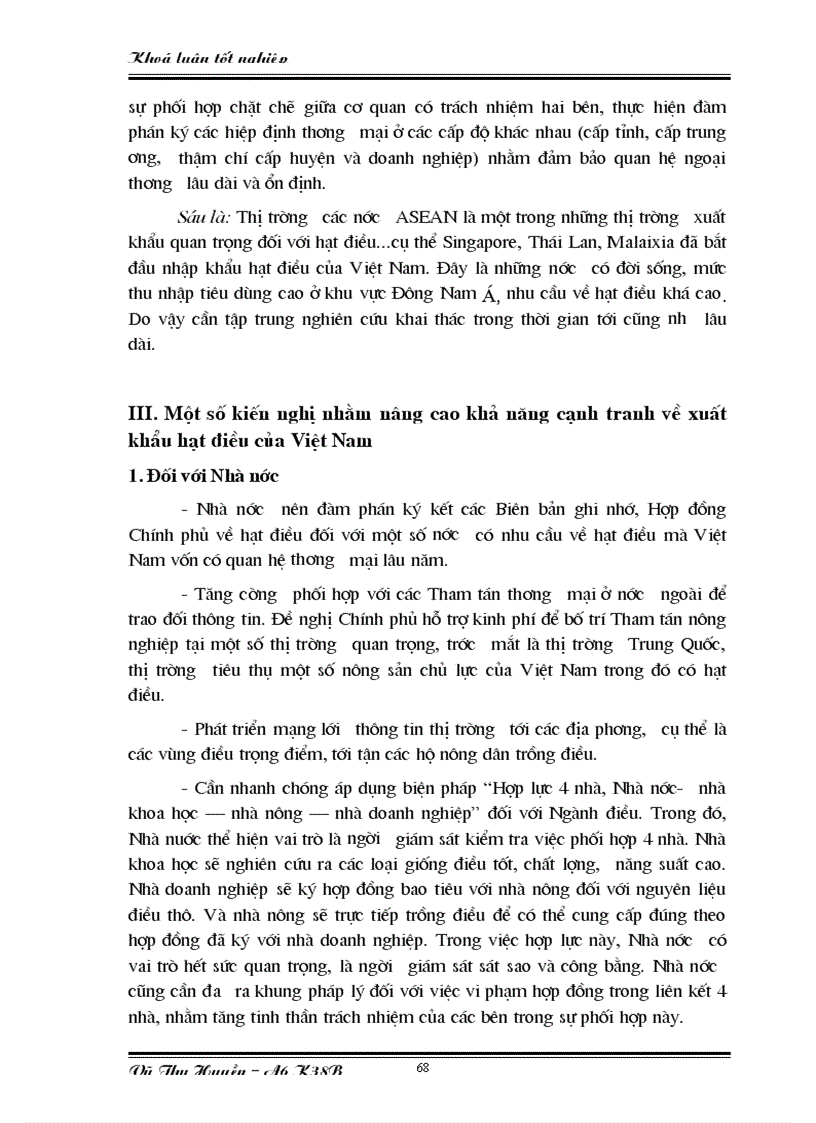 image for page Một số giải pháp nhằm nâng cao khả năng cạnh tranh của việt nam về xuất khẩu hạt điều