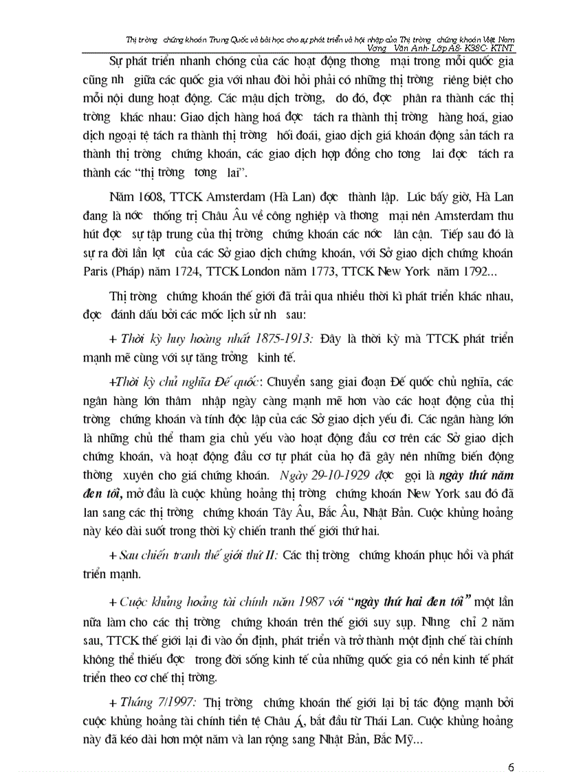 image for page Thị trường chứng khoán trung quốc và bài học đối với sự phát triển và hội nhập của thị trường chứng khoán việt nam