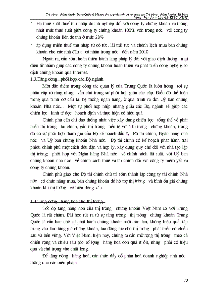 image for page Thị trường chứng khoán trung quốc và bài học đối với sự phát triển và hội nhập của thị trường chứng khoán việt nam