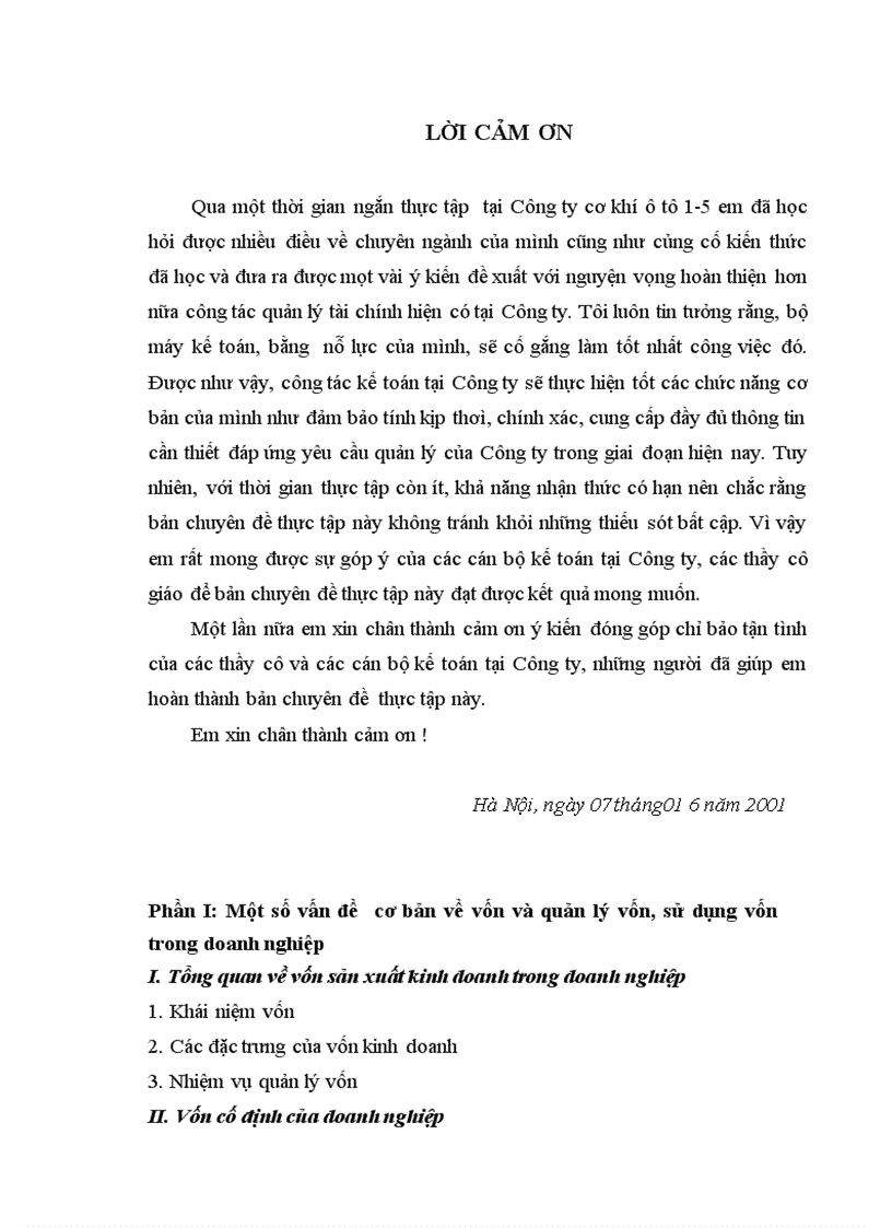 image for page Công tác huy động và sử dụng vốn ở Công ty cơ khí ô tô 1 5