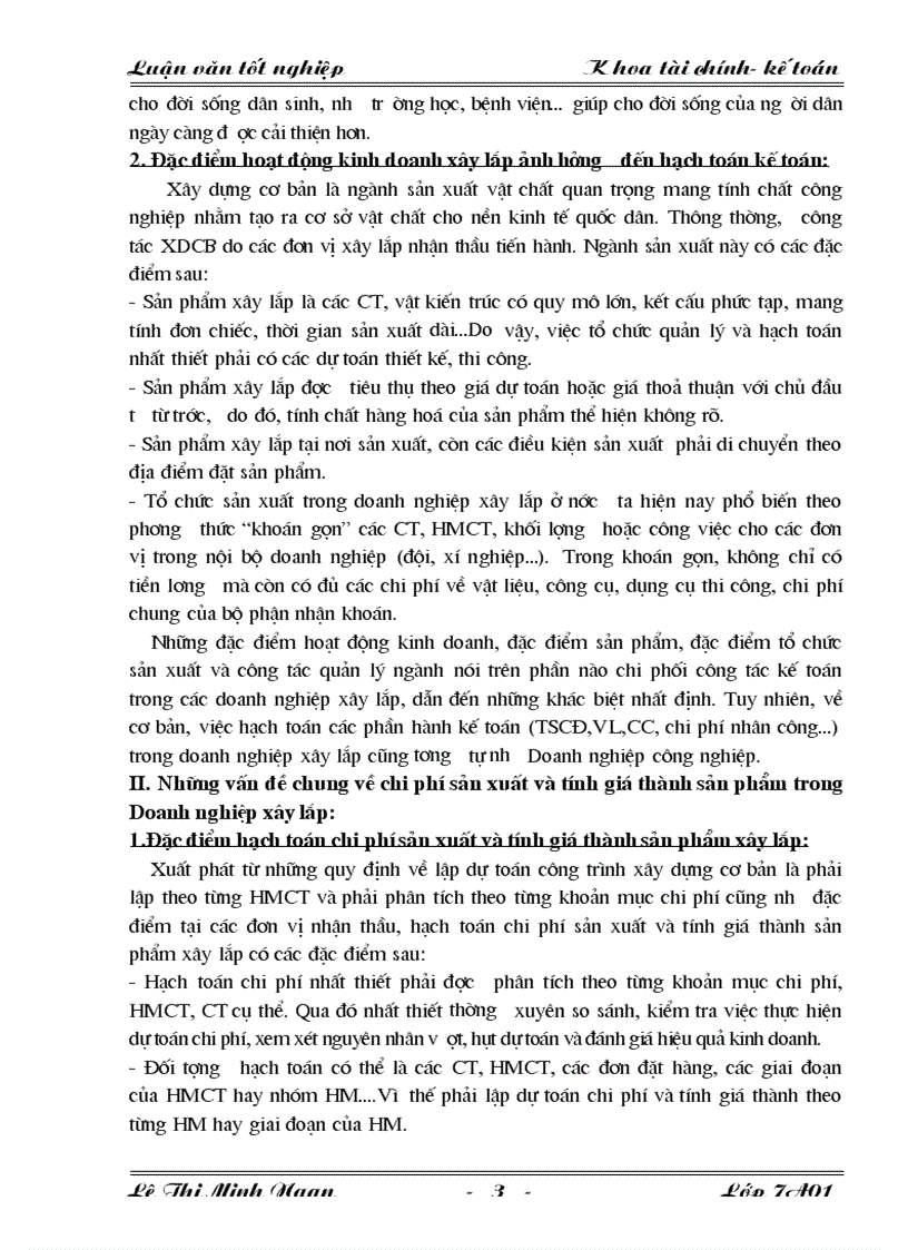 image for page Tổ chức kế toán chi phí sản xuất và và tính giá thành sản phẩm xây lắp tại Công ty Cổ phần Đầu tư và Xây dựng Công nghiệp