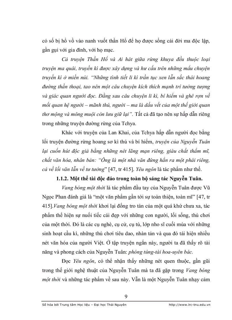 image for page Đặc sắc thể tài yêu ngôn trong sáng tác của Nguyễn Tuân