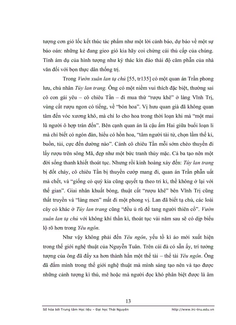 image for page Đặc sắc thể tài yêu ngôn trong sáng tác của Nguyễn Tuân