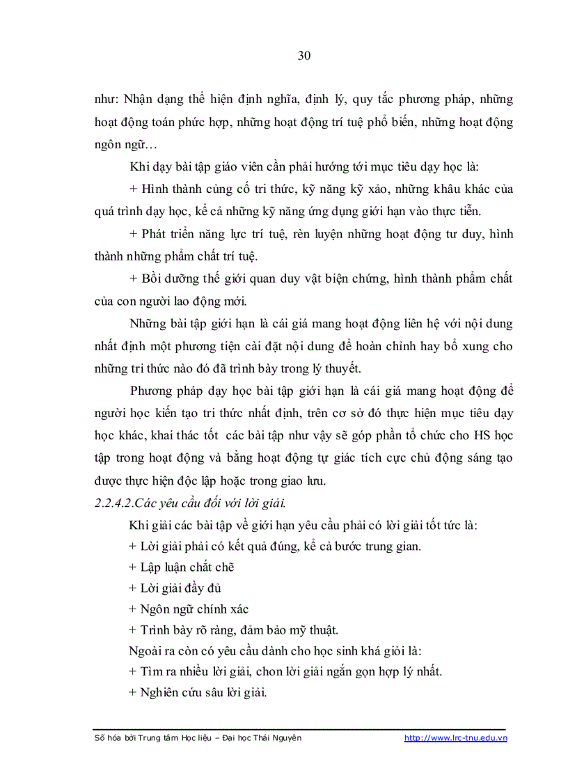image for page Dạy học giới hạn ở lớp 11 THPT theo hướng phát huy tính tích cực hoạt động học tập của học sinh