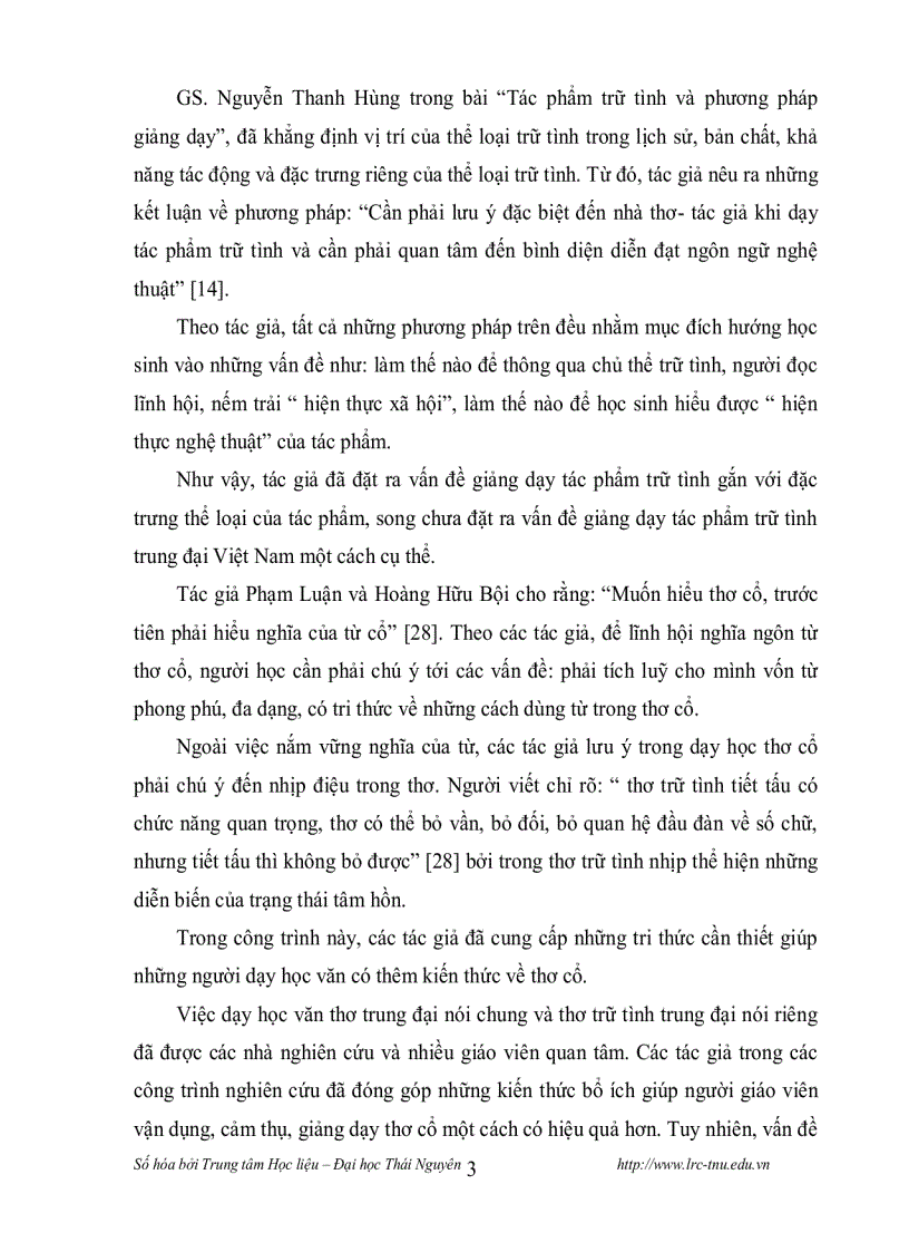 image for page Dạy học thơ trữ tình trung đại Việt Nam ở lớp 11 theo hướng tích cực hóa hoạt động học tập của học sinh