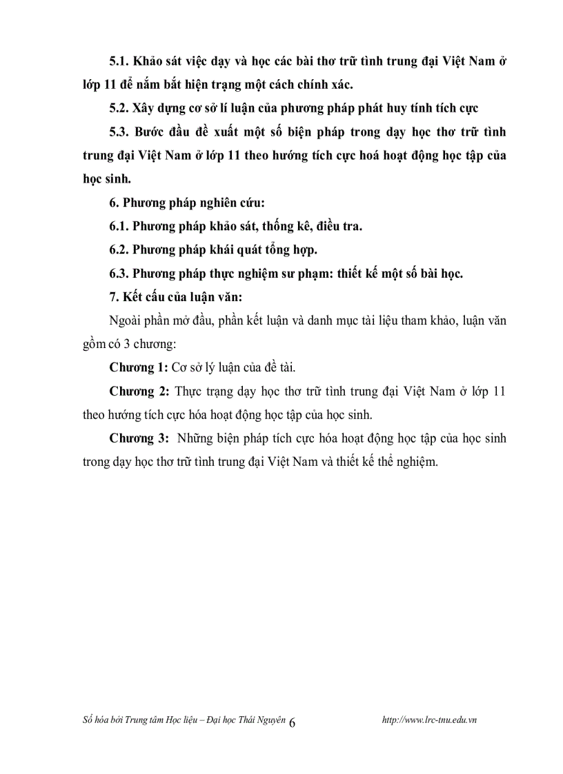 image for page Dạy học thơ trữ tình trung đại Việt Nam ở lớp 11 theo hướng tích cực hóa hoạt động học tập của học sinh