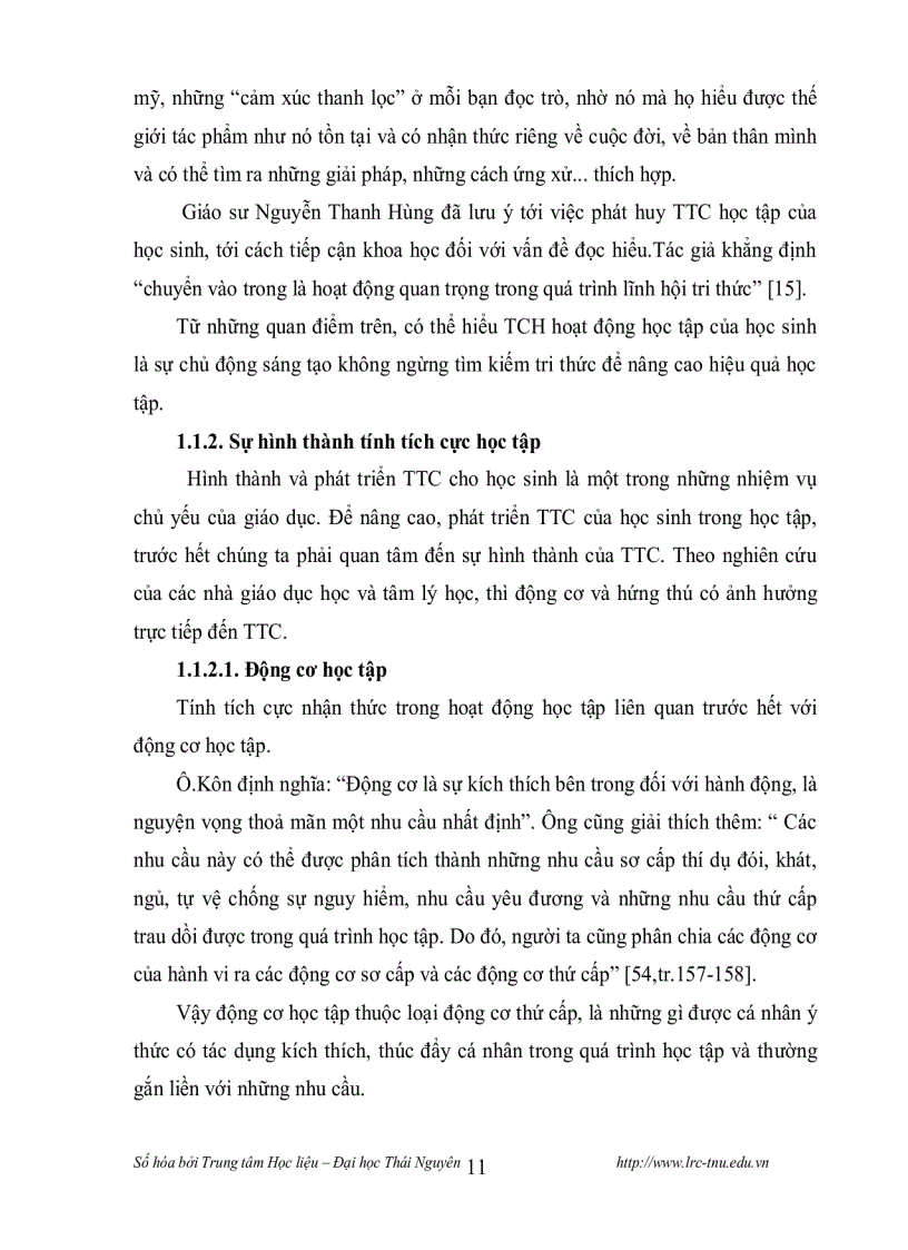 image for page Dạy học thơ trữ tình trung đại Việt Nam ở lớp 11 theo hướng tích cực hóa hoạt động học tập của học sinh