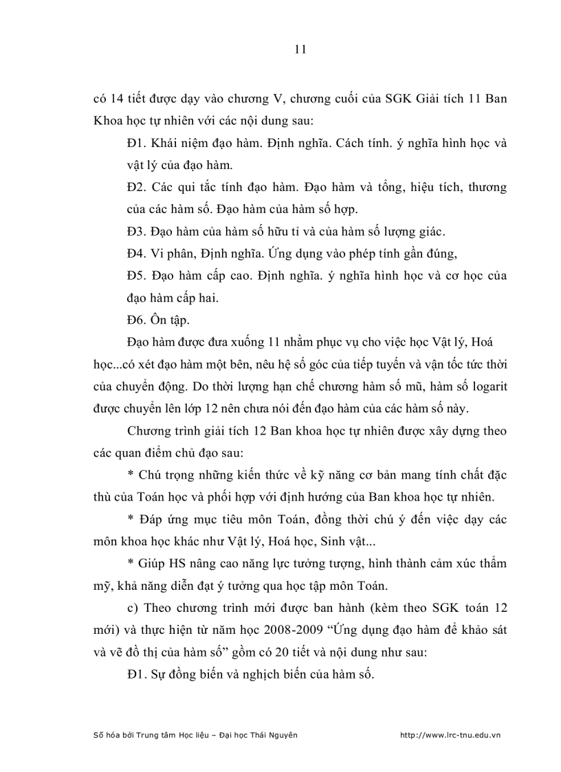 image for page Dạy học tri thức phương pháp cho học sinh qua chủ đề Giải toán có ứng dụng đạo hàm ở lớp 12 THPT