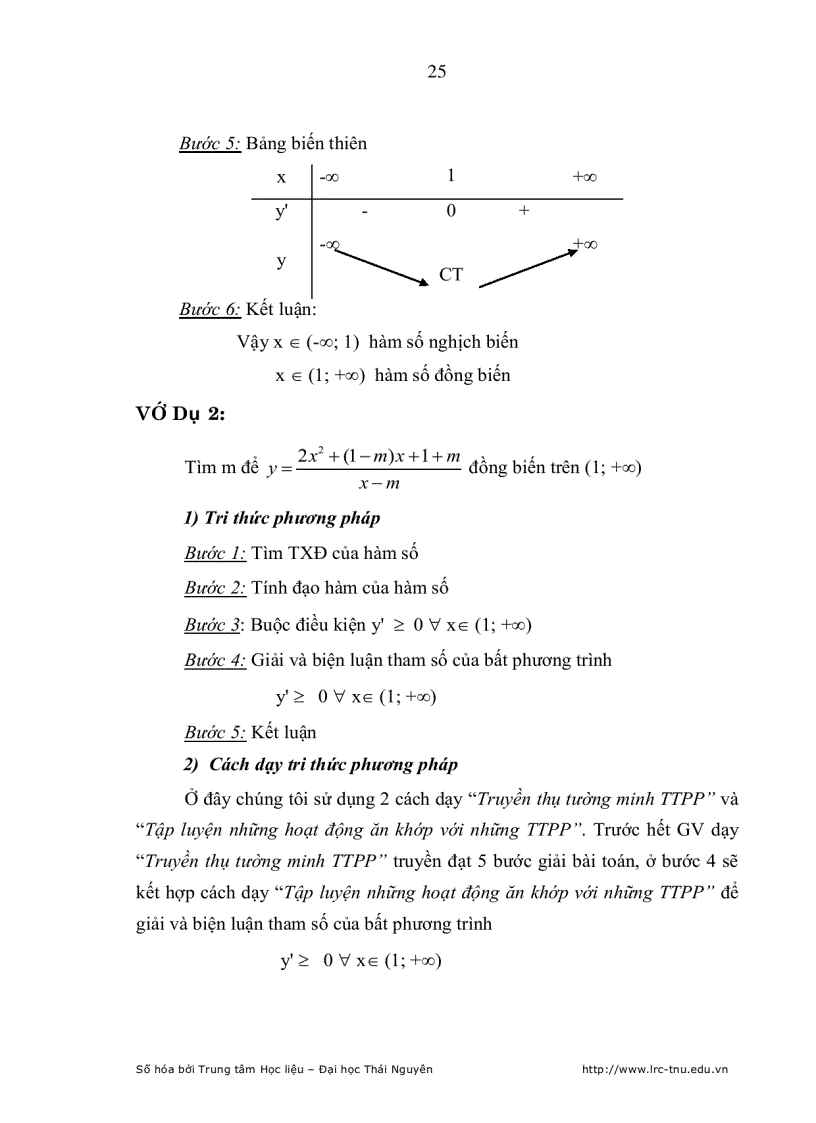 image for page Dạy học tri thức phương pháp cho học sinh qua chủ đề Giải toán có ứng dụng đạo hàm ở lớp 12 THPT