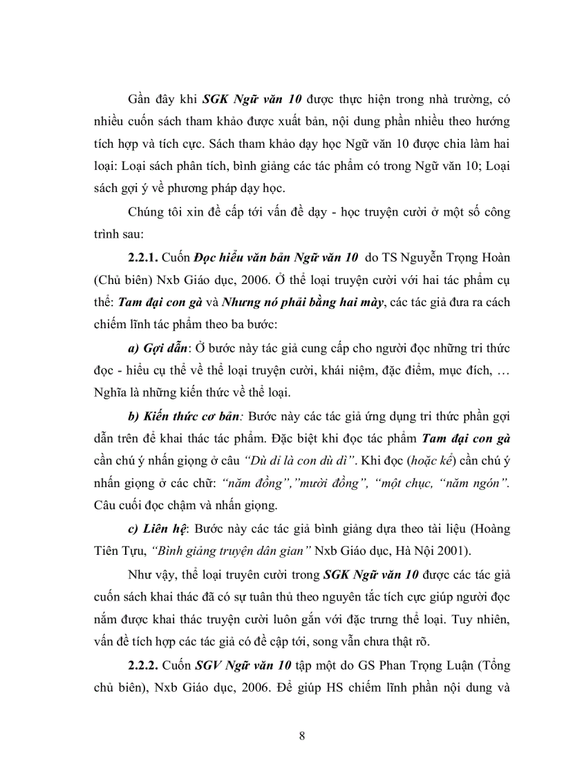 image for page Dạy học truyện cười trong sách giáo khoa ngữ Văn 10 theo hướng tích hợp và tích cực