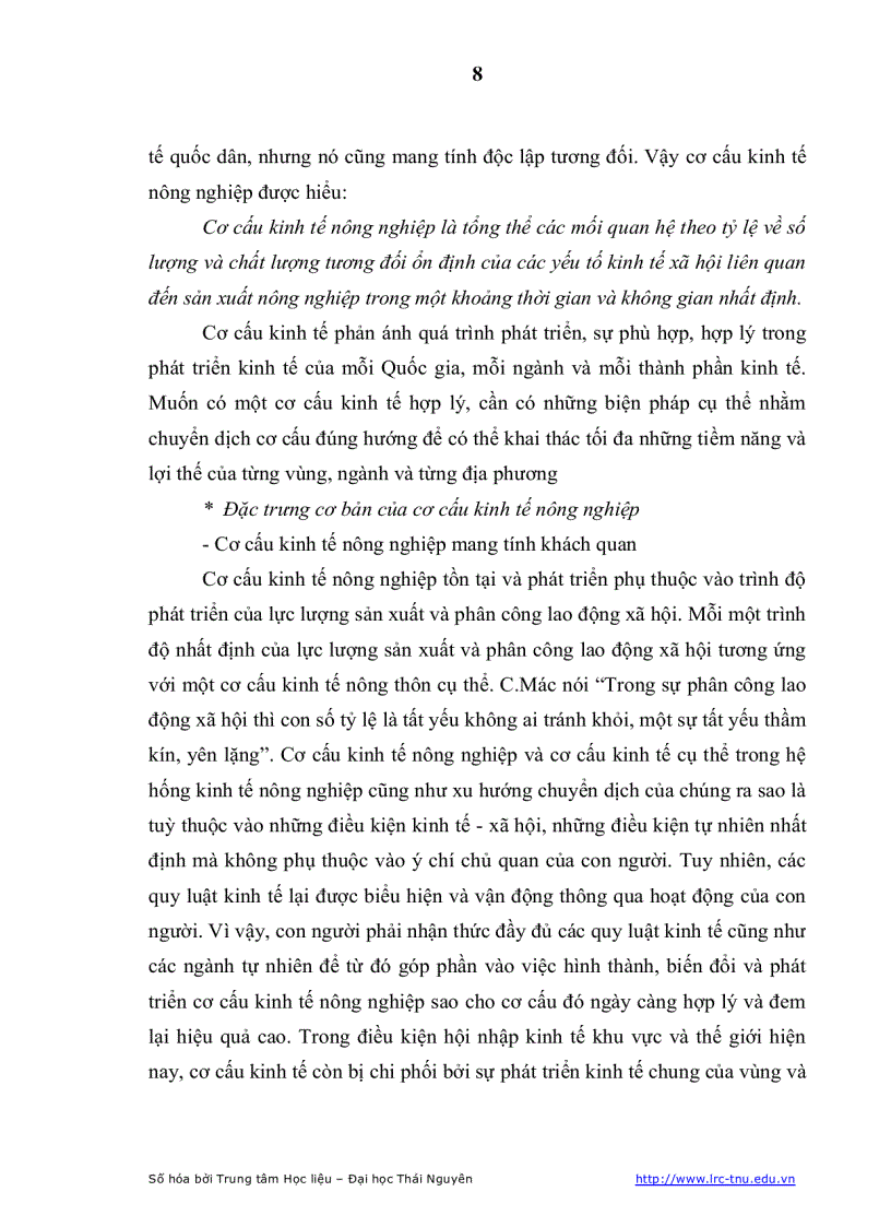 image for page Giải pháp chủ yếu chuyển dịch cơ cấu kinh tế nông nghiệp theo hướng sản xuất hàng hóa của tỉnh Nghệ An