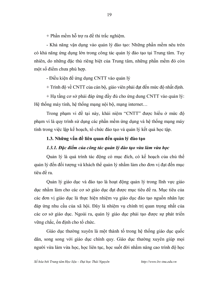 image for page Giải pháp nâng cao hiệu quả quản lý đào tạo hình thức vừa làm vừa học thông qua ứng dụng Công nghệ thông tin tại Trung tâm Giáo dục thường xuyên tỉnh