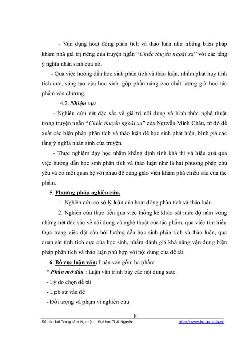 image for page Hướng dẫn học sinh phân tích và thảo luận các tầng ý nghĩa nhân sinh trong quá trình dạy học truyện ngắn Chiếc thuyền ngoài xa của Nguyễn Minh Châu