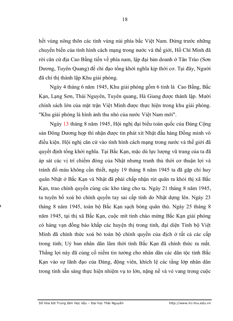 image for page Hậu phương bắc kạn trong kháng chiến chống thực dân pháp 1945 1954